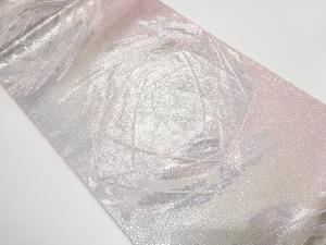 抽象花模様織り出し　袋帯